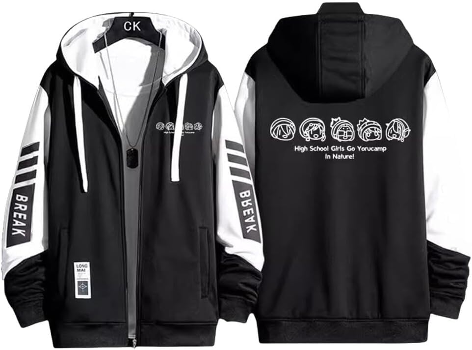 Amazon.co.jp: ゆるキャン△ パーカー 長袖 コート ジャケット 志摩